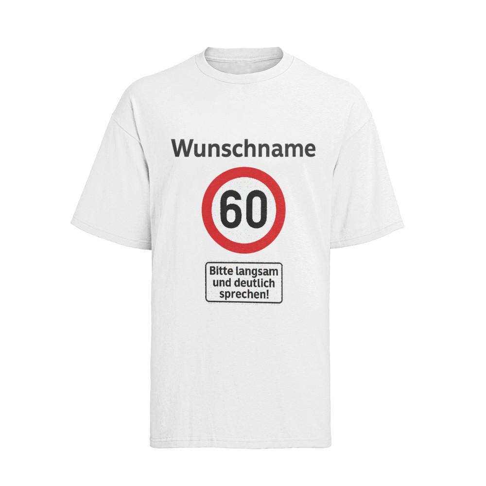 

Personalisiertes Verkehrsschild Geburtstag Autofahrer Name Alter Herren T-Shirt 3XL