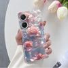 Per Custodia Asus Zenfone 9 10 Custodia Lussuosa Per Asus Zenfone 10 Marmo Fiore di Farfalla Cover Protettiva Trasparente in Silicone Morbido