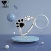 Cute Kitten Paw Adjustable Open Ring for Women - Creative Cat Jewelry