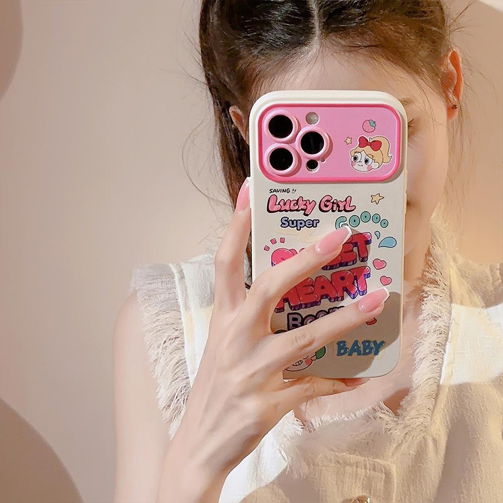 Water Gun Girl Is Suitable for Iphone14 IPhone 12  Phone Case 13 Pro Max  Pink Bracelet 16 All Inclusive 15  Huawei