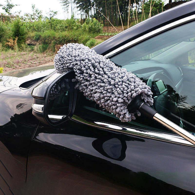 Car Exterior Duster Telescopic Auto Dirt Cleaner Car Wet And Dry Cleaning Duster Retractable Car Dust Removal Sweepers