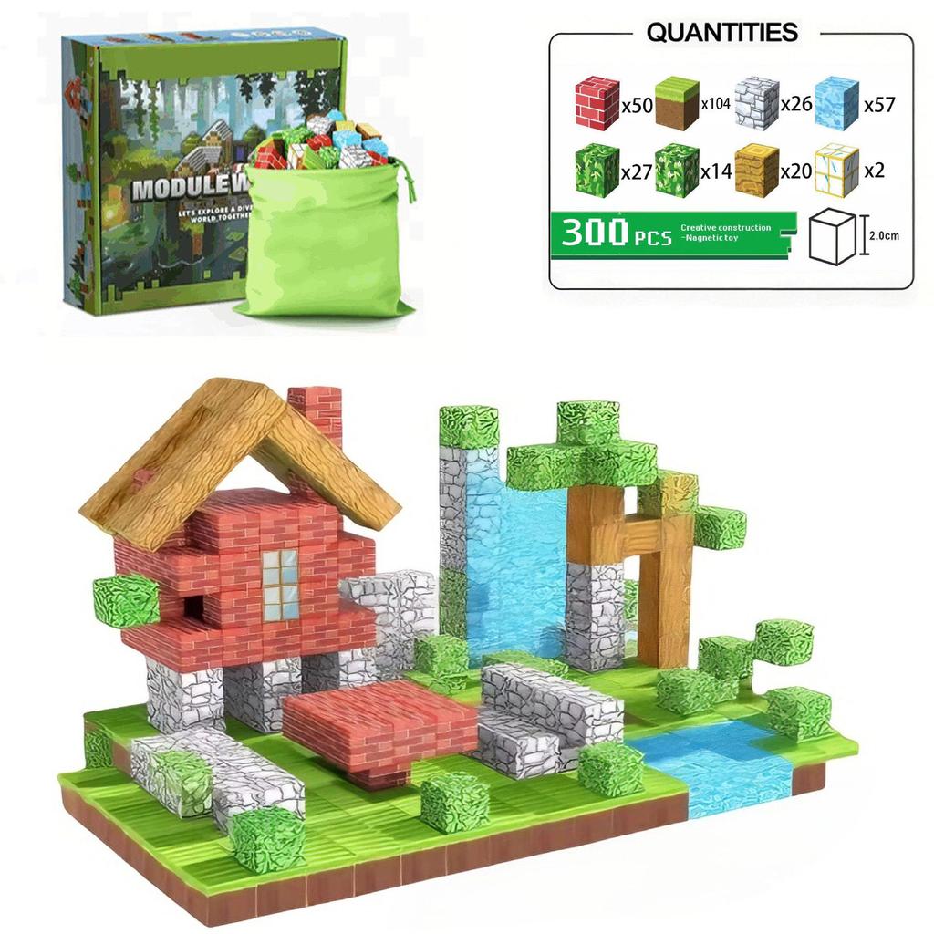 Cross-border Magnetic World Cube Puzzle Set - 2CM Building Blocks