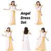 Princess Dress For Girls Elegant White Angel Costume For Children's Performances