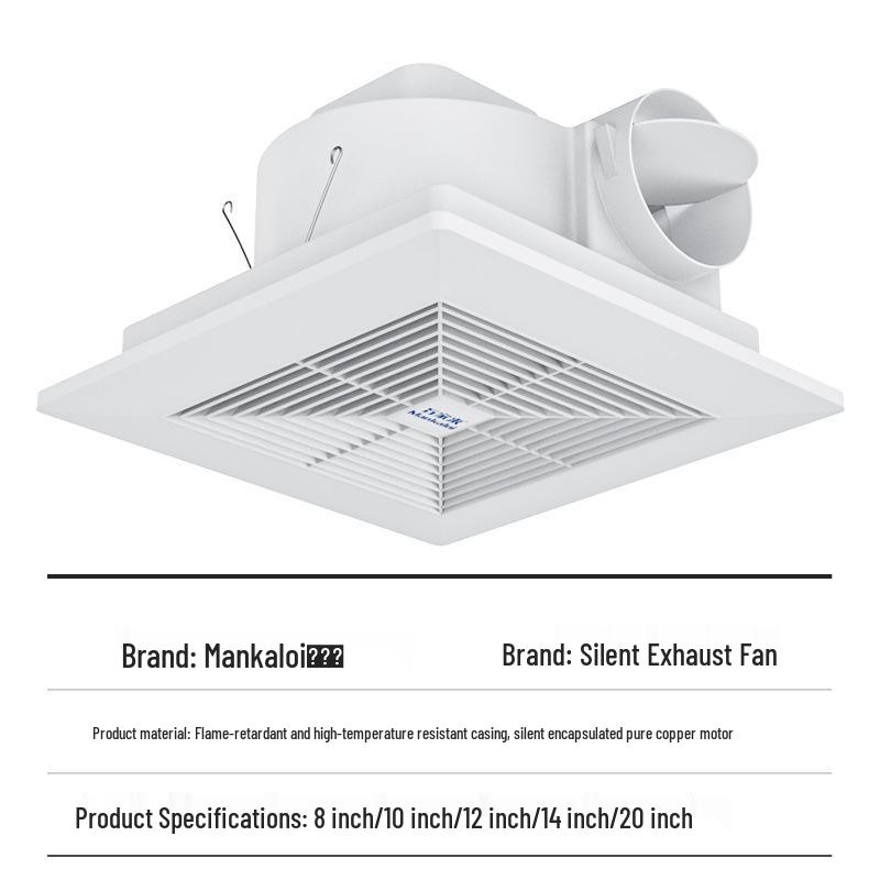 Kanalventilator für Deckenmontage zur Küchen- und Badlüftung