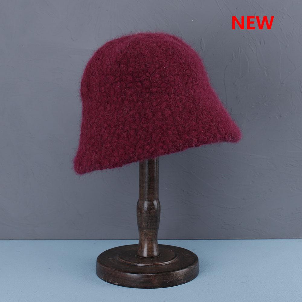 Hat Soft Women's Winter Bucket Hat Felt Lamb Wool for Girl Autumn and Winter Fashion Fur Panama Hip Hop Hat Off White Cap