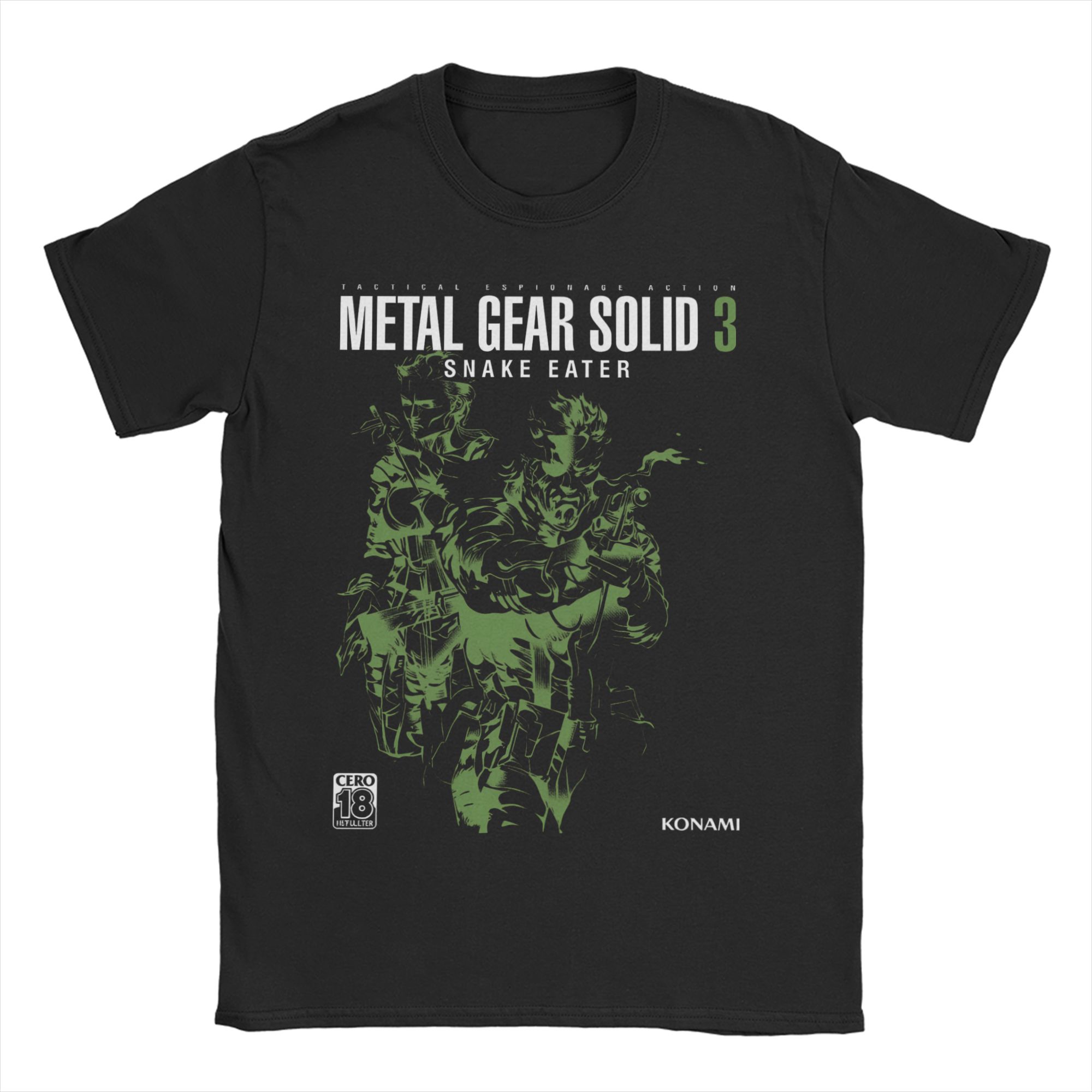 

Чоловіча Жіноча Футболка MGS3 Snake Eater Гра Весела 100% Бавовна Футболка З Коротким Рукавом Metal Gear Solid 3 Футболка З Круглим Коміром Топи Подарунок 4XL