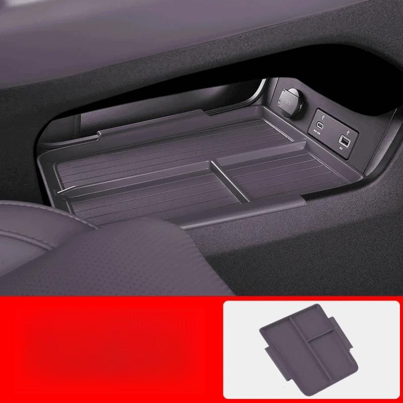 For Leapmotor C10 C16 2024 2025 Center Console Storage Box Car Central Lower Layer Tray TPE Organizer Accessories Tidying