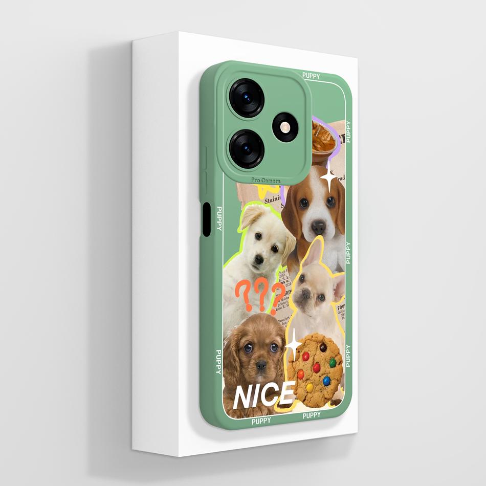 For Tecno Spark 10 Pro 10C Phone Case Cute Cartoon Patterns Anti Drop Back Cover For Tecno Spark10 Soft Liquid Silicone Housing