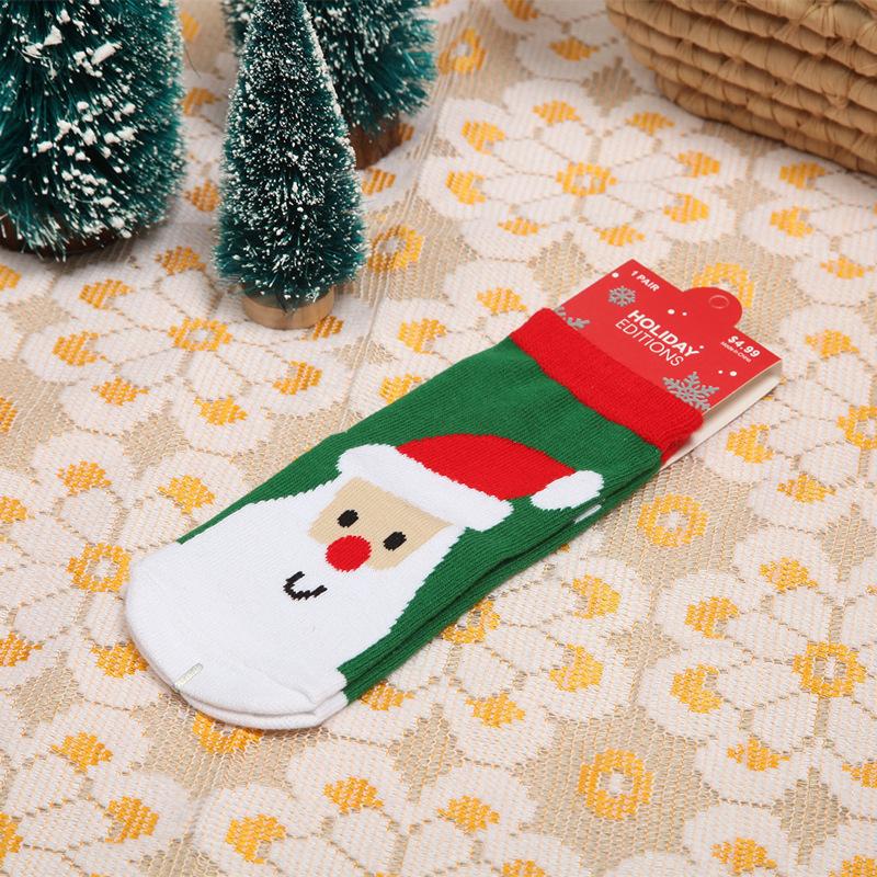 New Autumn Winter Socks for Children Baby Boy Girl Infant Christmas Socks Cotton Socks Cartoon Anti Slip Floor Newborn Socks