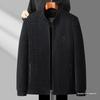 Men's Corduroy Velvet-Lined Jacket for Middle-Aged and Elderly - Autumn/Winter Warmth