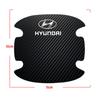 4PCS Car Door Handle Protection Sticker Emblem Car Decoration Styling For Hyundai I30 Tucson Veloster Kona I10 I35 Elantra Santa Fe Gadget