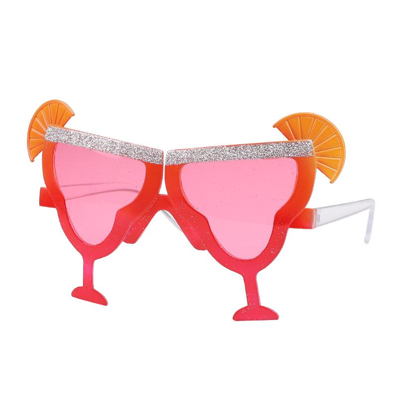 Hawaiian Party Sunglasses Summer Luau Tropical Beach Party Decoration Flamingo Photo Props Kids Birthday Favors Wedding Supplies