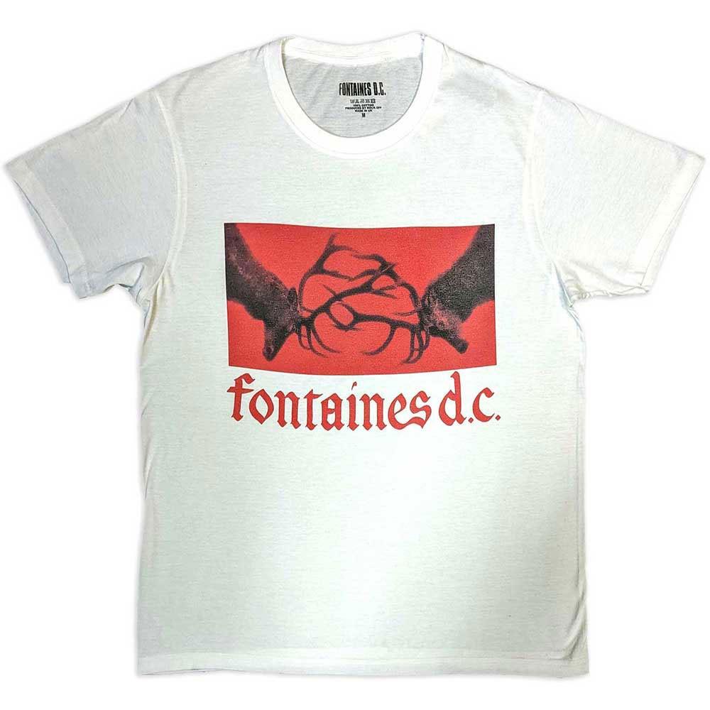 New Fontaines D C Gothic Band Logo T Shirt S