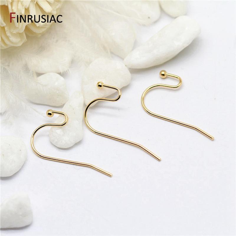 

DIY Earring Making Accessories 14K Gold Plated Brass Earwires Hook Earring Hook Findings DIY Jewelry Making Supplies 5 Pairs