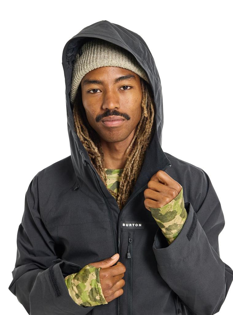 Burton Lodgepole Snowboard True Black Jacket, Men's, 2022-23 Model, Medium,
