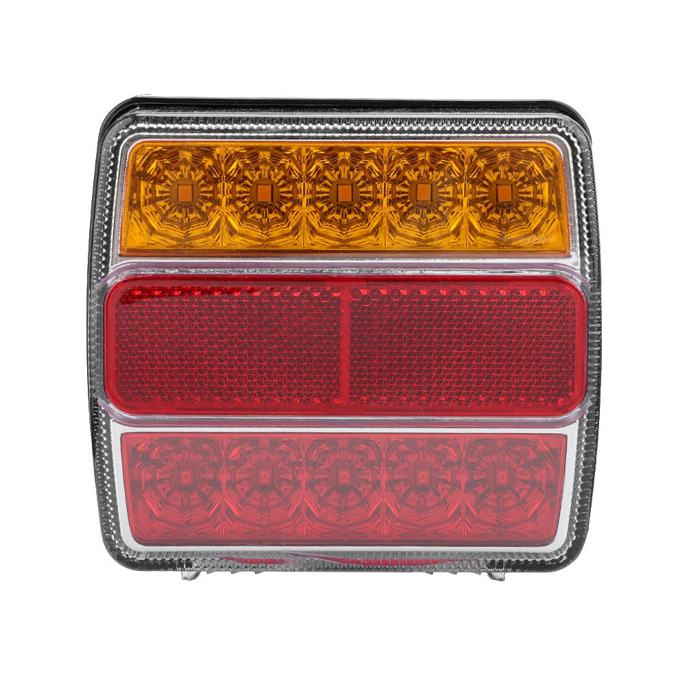 LED Taillight Rear Lamp Red Yellow Turn Signal Light Safety Warning for Trailer Truck
