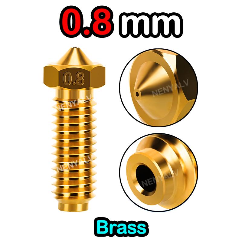 1~10 Stück Für Anycubic Kobra 2 Großhandel 0,2/0,4/0,6/0,8/1,0 mm Messingdüsen für Kobra2/Kobra2 Pro/Neo Kobra2 Plus/Max 3D-Drucker