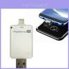 Leitor de Cartão Tf Usb Lightning da Apple Para Mac Os Com Suporte a Microsd E Compatibilidade Otg Para Fotógrafos