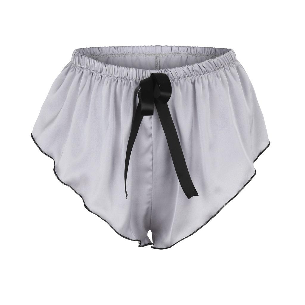 Neue Damen Übergröße sexy lockere Unterhosen aus Imitationsseide Satin Slips