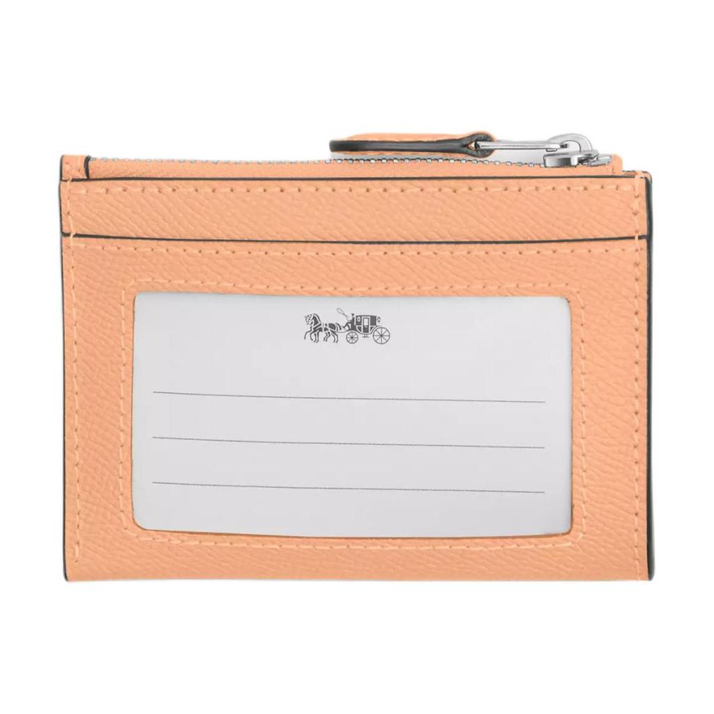 Coach Skinny Id Case 11 Logo Crossgrain Leather Card Holder Women Accessories Light-Pink 88250-SVS9W