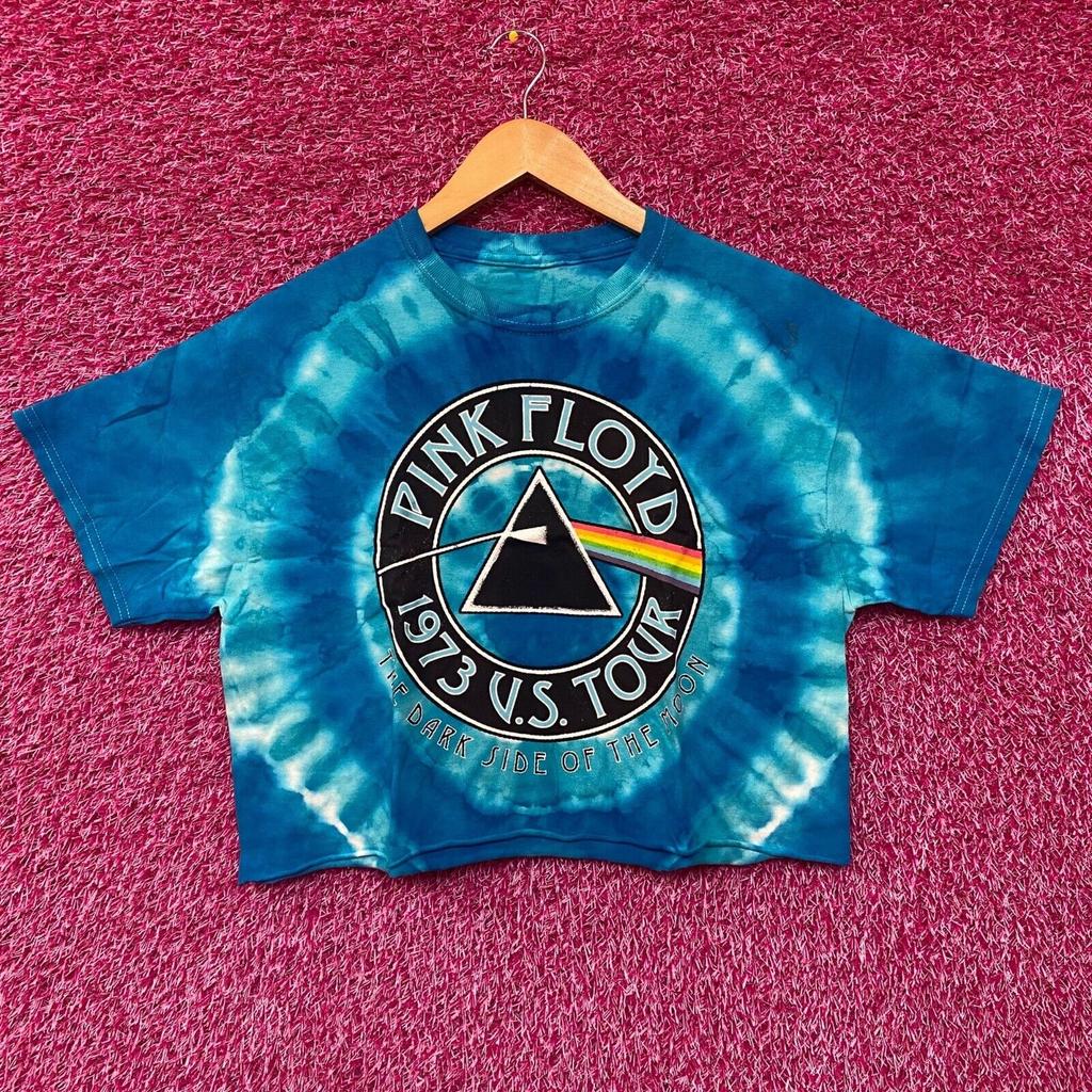 Pink Floyd Dark Side of the Moon 1973 US Tour Tie Dye Crop Top