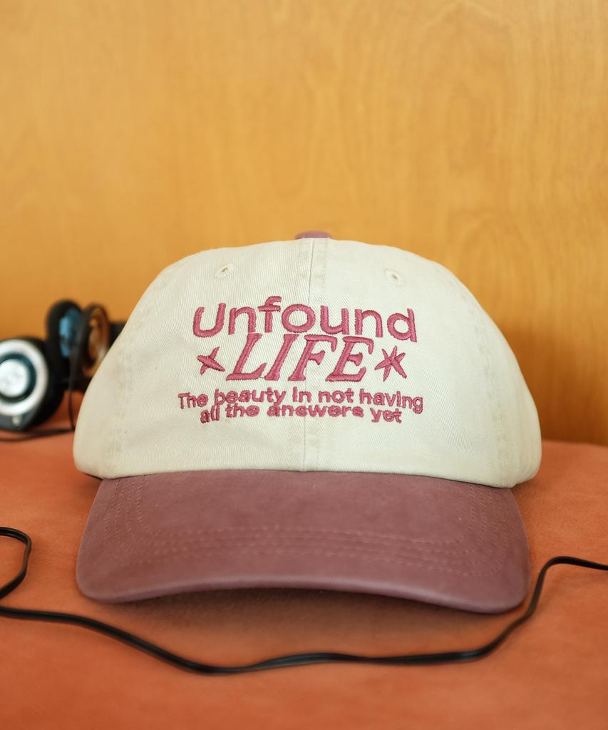 Beollunpeulenjeu Unfound Life Two-Tone Washed Ball Cap Burgundy