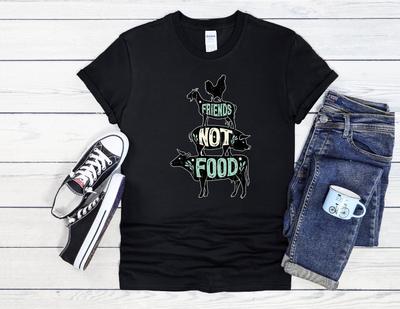 26 Friends Not Food Vegan Cool Men Women Unisex T Shirt Hoodie Baseball 2485 Unisex T-Shirt