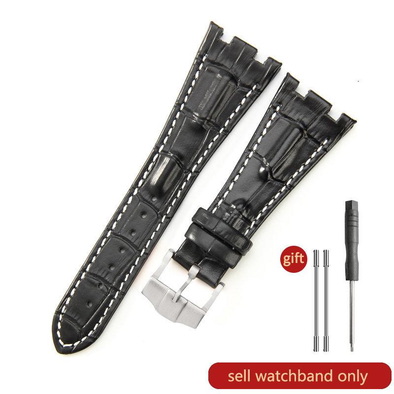 Cinturino Orologio in Pelle di Mucca Primo Strato per AP Aibi 15703 26471 26474 Serie Royal Oak Offshore 28mm Accessori Orologio per Uomo CinturinoMN