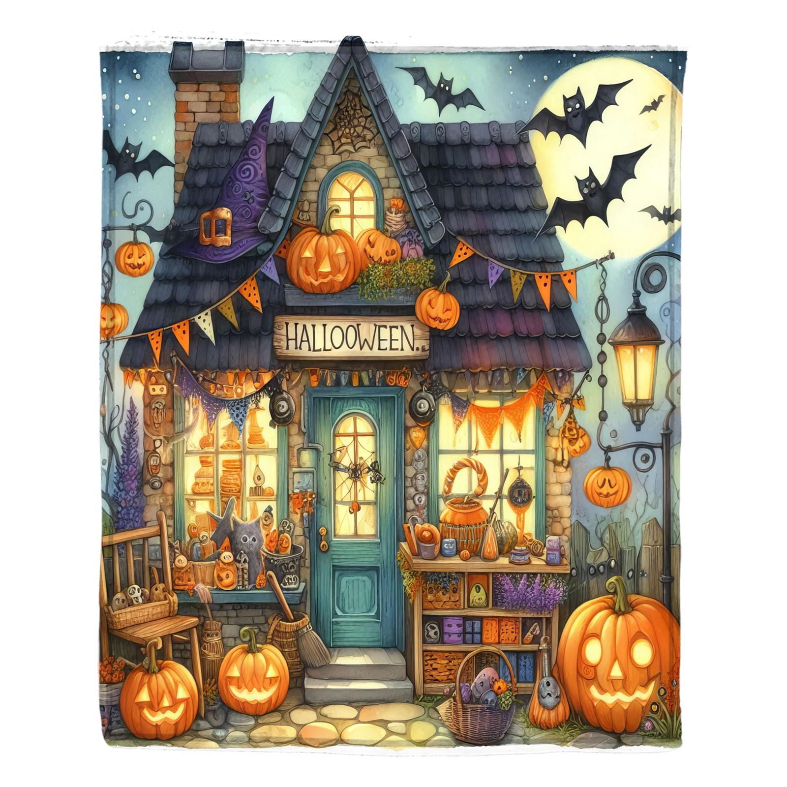 

Одеяло с принтом на Хэллоуин S