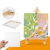 10 Pcs Oil Painting Board No Oil Leakage Triple Primed Wooden Mini Primer Stretch Canvas for Oil Watercolor Acrylic Art Supplies Art Primed Canvas