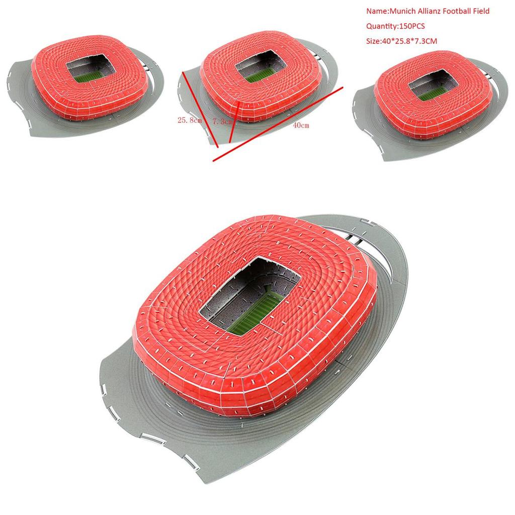 Exquisite 3d Puzzle Munich Allianz Football Field Model Handcraft Toy For Enthusiasts