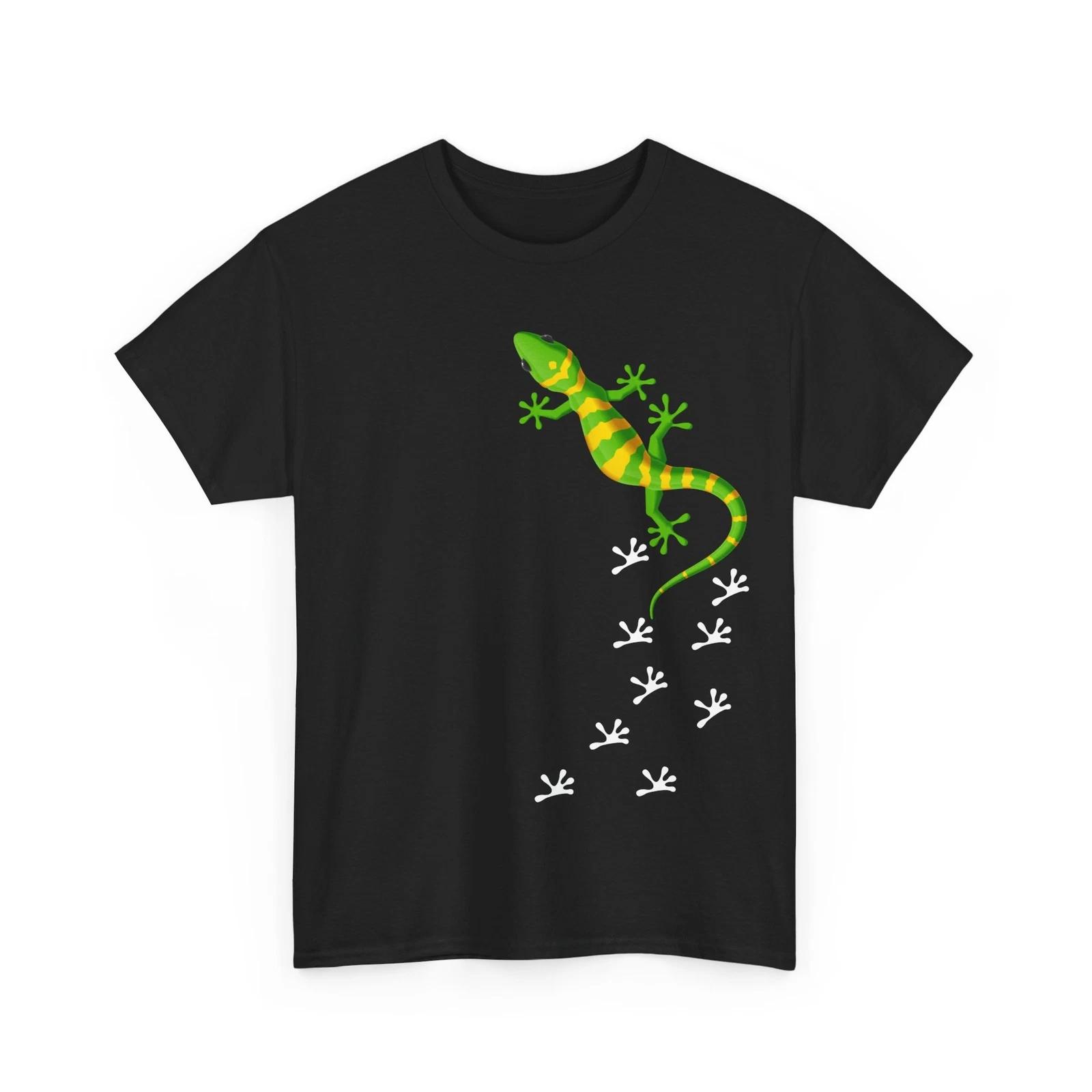 Lizard Footprint Shirt, Reptile Animals Lovers Lizard Owner Women Men Shirt 3XL