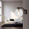 Applique murale décorative 1xG9 10W IP20 – Transparent et Noir