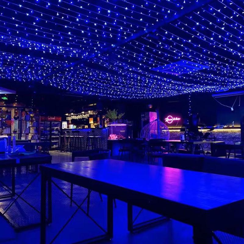 Outdoor Waterproof Starry Sky Color-Changing String Lights for Night Markets & Barbecues