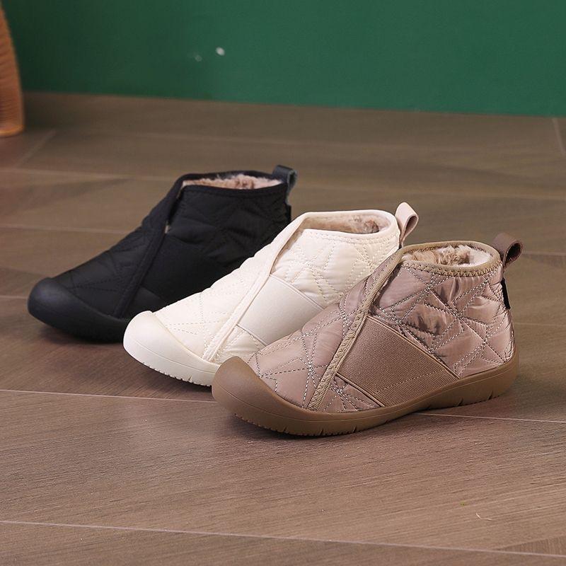 Fashion Simple Women Cotton Shoes Plush Warm Womens Snow Boots Lightweight Comfortable Women Casual Shoes in Winter Botines Para Mujeres