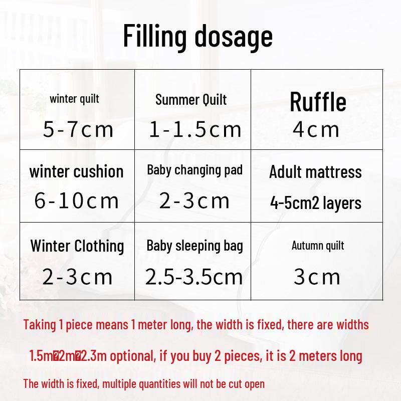 Puszysty wkład do kołdry z mieszanki bawełny i jedwabiu z wypełnieniem akrylowym