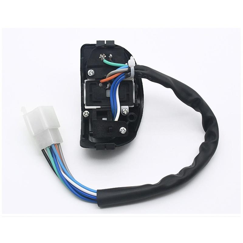 Motorcycle Handlebar Switch Set With 8 Pin Connector Left Right For Electric Bike Scooter Signal Fog Light ON-OFF Button Switch
