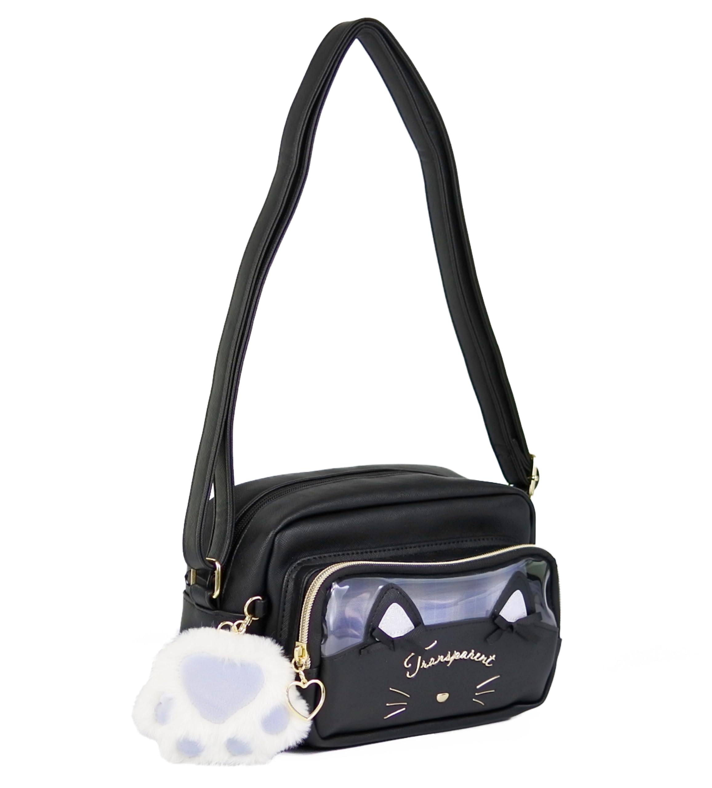 

Cat Ribbon Shoulder For Elementary School For [anilet+] Bag, Black, Bag, Cat, Paw, Ribbon, Girls, Students, Girls, School, Kindergarten, Outings, чёрный