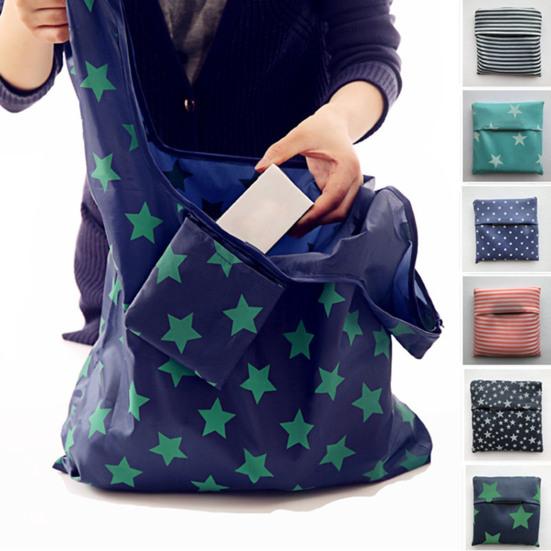 Unique Shopping Bag Star Print Lightweight Portable