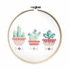 Diamond Painting Kit - Child - Cactus - Embroidery Hoop + Canvas + Rhinestones