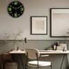 1 Pcs Luminous Wall Clock Light In Dark Night Digital Quartz Movement Bedrooms Living Room Study Loudspeaker Mute Clock For Home