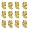 12PCS Hollow Candy Box Plastic Candy Case Container for Wedding Bridal Shower SuppliesGold