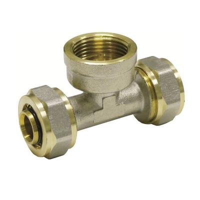 Conexão em T de Rosquear 20mm, 1/2 Polegada, Latão, Canalização
