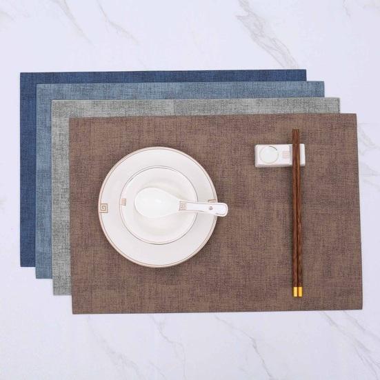 Non-Slip Placemat Heat Resistant Dining Table Mat for Plates Bowls Cups Teapots Reusable Washable Coaster for Kitchen Outdoor Use