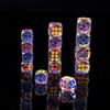 10x Acrylic Dice Transparent 6 Sided Colorful Dice Casino Poker Game Bar Party Crystal Dices Children Board Game Toy