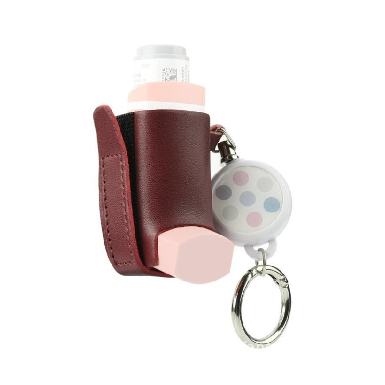 PU Leather Inhaler Holder Keychains Retractable Clip Compacts Organizers Keychains Holder For Quickly access Easy to Use