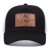 Adjustable Distressed Faded Cap DAD DADDY Leather Label Sunscreen Hats  For Man Women