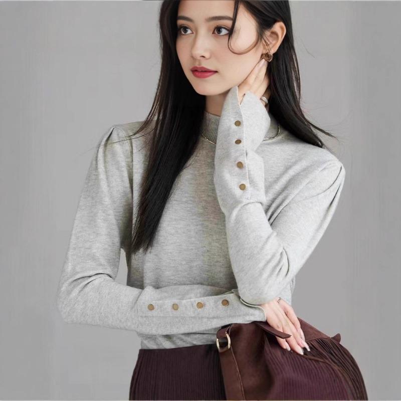 Водолазка-бадлон для женщин на осень и зиму, новый стиль, стиль, внутренний свитер, уникальный дизайн, уникальный вязаный топ onesize