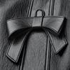 Women's Bow Backpack Anti-Theft Travel Backpack Leather Multifunctional Schoolbag