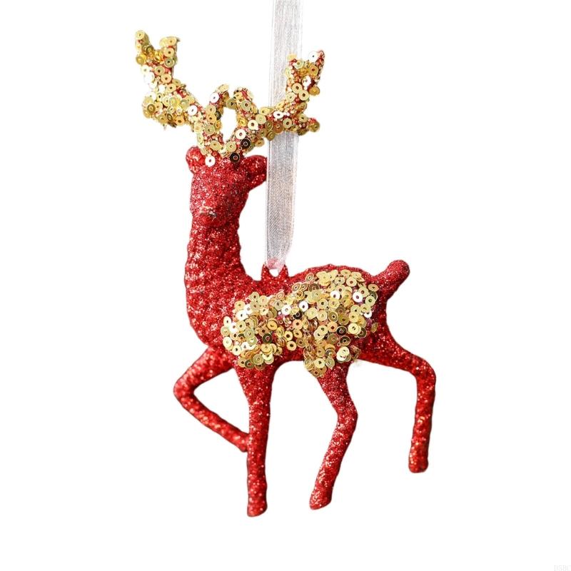 Weather proof Snowflake Christmas Decors Glittered Acrylic Hanging Piece for Multiple Scene